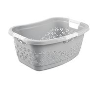 keeeper Corbeille à linge Lasse – 50 L – Ergonomique, poignées souples – Gris
