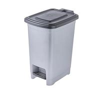 Poubelle à pédale 'olaf', 10 L, PP, light silver