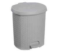 Poubelle pour Salle de Bain Elégante en Plastique 21 litres - Gris