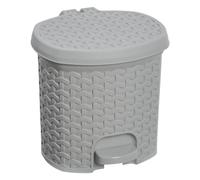 keeeper Poubelle à pédale Tjark – Plastique, 3 litres, Élégante – Gris