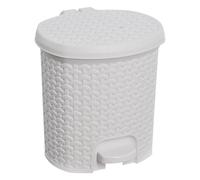 keeeper Poubelle à pédale Tjark pour salle de bain – 5,5 L plastique élégante – Blanc
