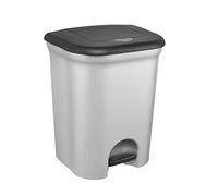 keeeper Step & Close' DUO poubelle à pédale, double compartiment, 2 x 11 litres
