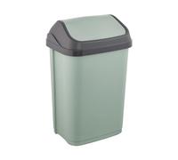 keeeper Poubelle avec couvercle basculant, 25 l, 33,5 x 25,5 x 53,5 cm, Swantje, Vert (Nordic Green)