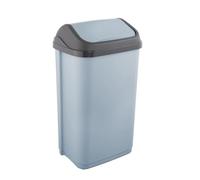 keeeper Poubelle avec couvercle basculant, 50 l, 38,5 x 29 x 66 cm, Swantje, Bleu (Nordic Blue)