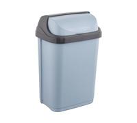 keeeper Poubelle avec couvercle pivotant, 10 l, 25,5 x 19 x 39 cm, Rasmus, Bleu (Nordic Blue)