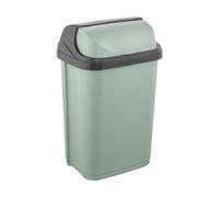 keeeper Poubelle avec couvercle pivotant, 25 l, 34 x 26 x 54 cm, Rasmus, Vert (Nordic Green)