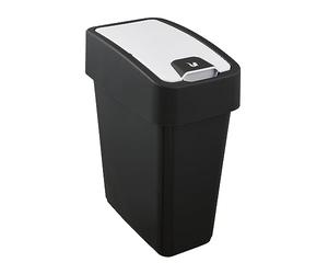 keeeper Poubelle Premium avec Couvercle Basculant, Soft Touch, 10 l, Magne, Gris Graphite