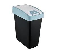 keeeper Poubelle rectangulaire à couvercle basculant Premium – 25 L Soft Touch Magne – Bleu