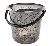 Seau déco ilvie 'polygon', rond, 10 litres