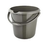 keeeper Seau avec Graduation Intégrée et Poignée Ergonomique, 10 L, Mika Eco Line, Eco Gris