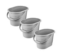 Keeeper Set 3X Seau De Nettoyage Thies 13L, Nordic Grey