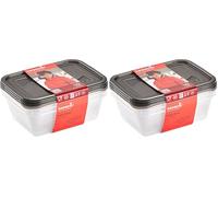 keeeper Set de 3x Fredo Fresh Food Pot rectangulaire 1,25 l (Lot de 2)