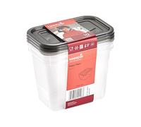 Keeeper Set de 3x Fredo Pot de conservation des aliments frais rectangulaire 1 l