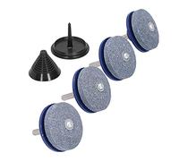 Keenso Affûteur de Lame de Tondeuse 1/4 Pouce Kit D'Accessoire pour | pierre à aiguiser et acier, pour affûter les lames de pelouse, fonctionne avec une perceuse à main, équilibreur de lame