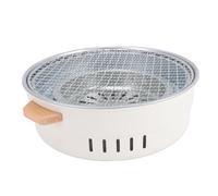 Keenso Barbecue à Charbon Portable, Acier Inoxydable 430 épaissi Pliable | Contrôle multi-ventilation de la chaleur uniforme Cuisson sur table pour 3 à 5 personnes Faible rétention de saveur de