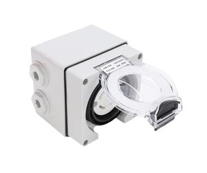 Keenso Boîte D'entrée D'alimentation pour Générateur 30A L14-30C | Couvercle à ressort IP66, corps en PVC PA66, bornier en laiton, 3 pôles 4 fils, utilisation avec commutateur de transfert