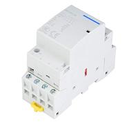 Keenso Contacteur AC Domestique 4P 4NO 20A Montage sur Rail DIN (220V/230V) | Montage sur rail 35 mm, bobine 24 V 220 V 230 V, matériau isolant, schéma de câblage, pas de bruit.