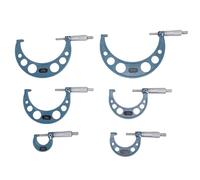 Keenso Ensemble de Micromètres Extérieurs, 6 Pièces, Outils de Précision pour une Mesure Précise, Plage 0-150mm, Acier Inoxydable
