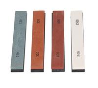 Keenso Ensemble de Pierres à Aiguiser les Couteaux, 4 Pièces, Pierre à Aiguiser Durable, 120 320 600 1500 pour Couteaux de Chef et de Chasse, 5,9 Pouces