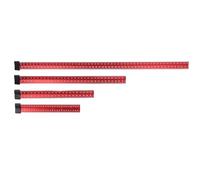 Keenso Ensemble de Règles de Mesure pour le Travail du Bois, en Alliage D'aluminium, Conception à Double Usage pour un Marquage et une Mesure Précis dans les Projets, 4 Pièces