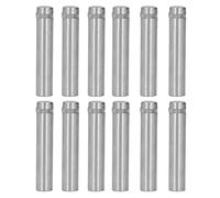 Keenso Ensemble de Vis de Montage pour Support de Panneau en Acier Inoxydable Durable avec Chevilles Murales pour Installation de Panneau avec et sans Cadre, 12 X 60 Mm, Convient pour les Magasins de