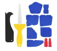Keenso Ensemble D'épandeurs de Mastic 12 Pièces, Outils de Grattoir de Calfeutrage Flexibles pour le Moulage et le Jointoiement, Idéal pour la Rénovation Domiciliaire, en Silicone et en Plastique