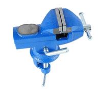Keenso Étau D'établi Robuste avec Mâchoire de 50 Mm, Pince Rotative à 360° pour Projets de Menuiserie et de Bricolage, Acier moulé, Bleu, 1 unité (50 mm/2 pouces (1,5 kg) Bleu)