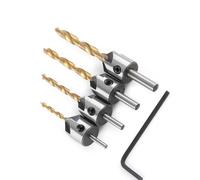 Keenso Foret à Fraiser Lot de 10 Tailles, Acier au Carbone (4-piece set +