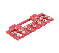 Keenso Gabarit de Perçage pour Armoire, Conception Robuste | Alliage d\'aluminium robuste, pour trous de goupille d\'étagère de 1/4 pouces, positionnement fiable, adapté au travail du