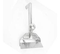 Keenso Grattoir à Plancha Robuste Anti-éclaboussures avec Poignée Ergonomique et 4 Lames de Rechange pour Gril de Restaurant 16x6x5 Pouces