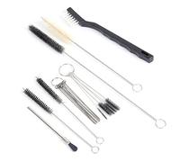 Keenso Kit de Nettoyage 21 Pièces pour Aérographe et Outils de Pulvérisation, Accessoires Durables pour le Nettoyage du Matériel, Ensemble de Pinceaux Pratiques pour équipement de Peinture