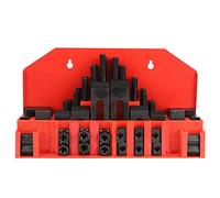 Keenso Kit de Pinces en T, Conception Durable M12 | Matériau traité thermiquement, Compatible avec les rainures en T de table de 14 mm, Idéal pour les machines CNC, Force de