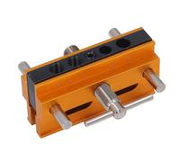 Keenso Kit Gabarit de Perçage Auto-Centrant, Guide à Largeur Réglable, | Assemblage universel, compatible avec les embouts de 6 à 12 mm, alignement facile, alliage d\'aluminium durable