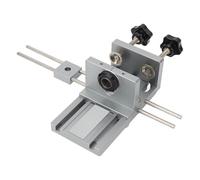Keenso Kit Guide de Perçage avec Gabarit de Perçage Réglable | Alliage d\'aluminium durable, chevilles précises, assemblage facile, adapté au travail du bois