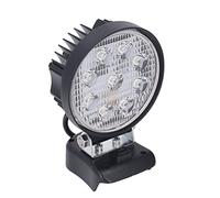Keenso Lampe de Travail LED sans Fil 27W 2400LM | Lumineux 2400LM, compatible avec une batterie 18V, étanche IP67, rotation à 110 degrés