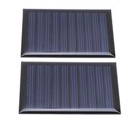 Keenso Lot de 2 Mini Panneaux Solaires Polycristallins 5 V 50 MA avec Panneau époxy, Circuit de Charge Haute efficacité pour le Cyclisme en Plein Air, le Camping, la Randonnée, le Tourisme