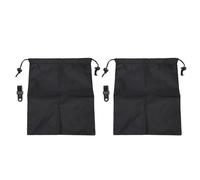 Keenso Lot de 2 Poids de Rideaux d'extérieur, Sacs Lestés en Tissu Oxford pour Rideaux et Nappes, Poids Inférieurs Remplis de Plastique pour Tonnelle, Patio, Pergola, Balcon