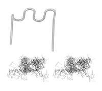 Keenso Lot de 200 agrafes de soudage à chaud 0,8 mm pour voiture de réparation de pare-chocs de carrosserie prédécoupée en plastique pour réparation de carrosserie 3 types disponibles