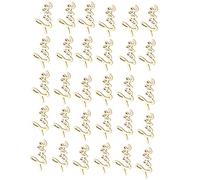 Keenso Lot de 30 lettres en bois pour décoration murale de maison, scrapbooking, décoration