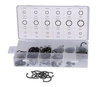 Keenso Lot de 300 anneaux de retenue de circlips internes, outil de réparation universel pour magasin de maison, kit d'assortiment d'anneaux de pression, alliage d'acier