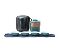Keenso Mini Théière en Céramique Portable Anti brûlure, Ensemble Infuseur, Service à thé de Voyage avec Sac Rangement pour L'extérieur ( 2718230063514), Keenso9t7ugak13r 14