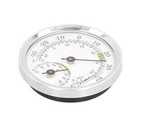 Keenso Mini Thermomètre à Cadran pour le Contrôle de l'humidité Intérieure | Conception compacte, précision de mesure élevée, adaptée aux serres, construction en alliage d\'aluminium