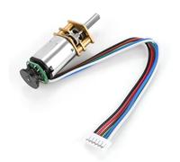 Keenso Moteur à Courant Continu avec Encodeur, 6V 2W Engrenage Magnétique | Utilisation hybride, Faible vitesse, Bobine de cuivre, Métal durable