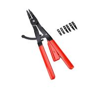 Keenso Pince à Circlips 16 Pouces, Verrouillage Lourd | Trousse de Pince à Circlips avec 4 Paires de Mâchoires Remplaçables, Corps en Acier au Carbone, Poignée en Caoutchouc, pour