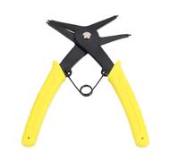 Keenso Pince à Circlips Interne et Externe, Pince à Circlips 2 en 1, Outil de Retrait en Acier à Haute Teneur en Carbone avec Poignée Antidérapante, Poignée Droite pour Machines de Moto Automobile