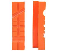 Keenso Protecteur de Mâchoire de Serrage, Accessoires D'outils, Tampon D'étau Magnétique en TPU Souple pour Bois, Métal et Plastique, 1 Ensemble (4.5")