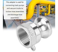 Keenso Raccord pour Pompe à Eaux Chargées, Adaptateur à Came Mâle 3/4 Pouce | Acier inoxydable 316, résistance aux hautes températures, installation facile