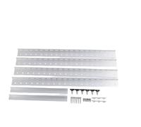 Keenso Support Inclinable pour Panneau Solaire de 28 Pouces, Installation au Sol Réglable sur Le Toit d'un Bateau de Camping-Car en Alliage D'aluminium, avec Poutre en L pour Une