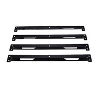 Keenso Supports de Montage de Boîte à Outils en Métal, Lot de 4 Pièces | Construction en Acier Robuste, Compatible avec les Boîtes à Outils Stacktech Demi Largeur, Finition Noire Résistante à la