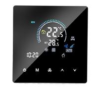 Keenso Thermostat WiFi avec écran Tactile Couleur 5-60℃ | Verrouillage par touche tactile, programmation hebdomadaire 5+2 6+1, contrôle par application , boîtier PC ignifuge, IP20,